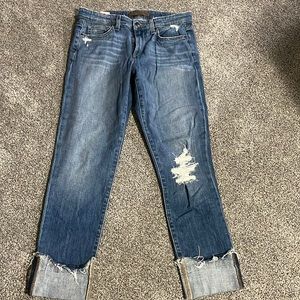 Joes Jeans Cuff Crop Distressed Light Wash Wakley Women's 27